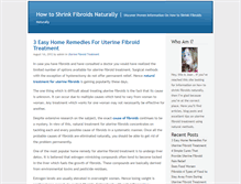 Tablet Screenshot of howtoshrinkfibroidsnaturally.com
